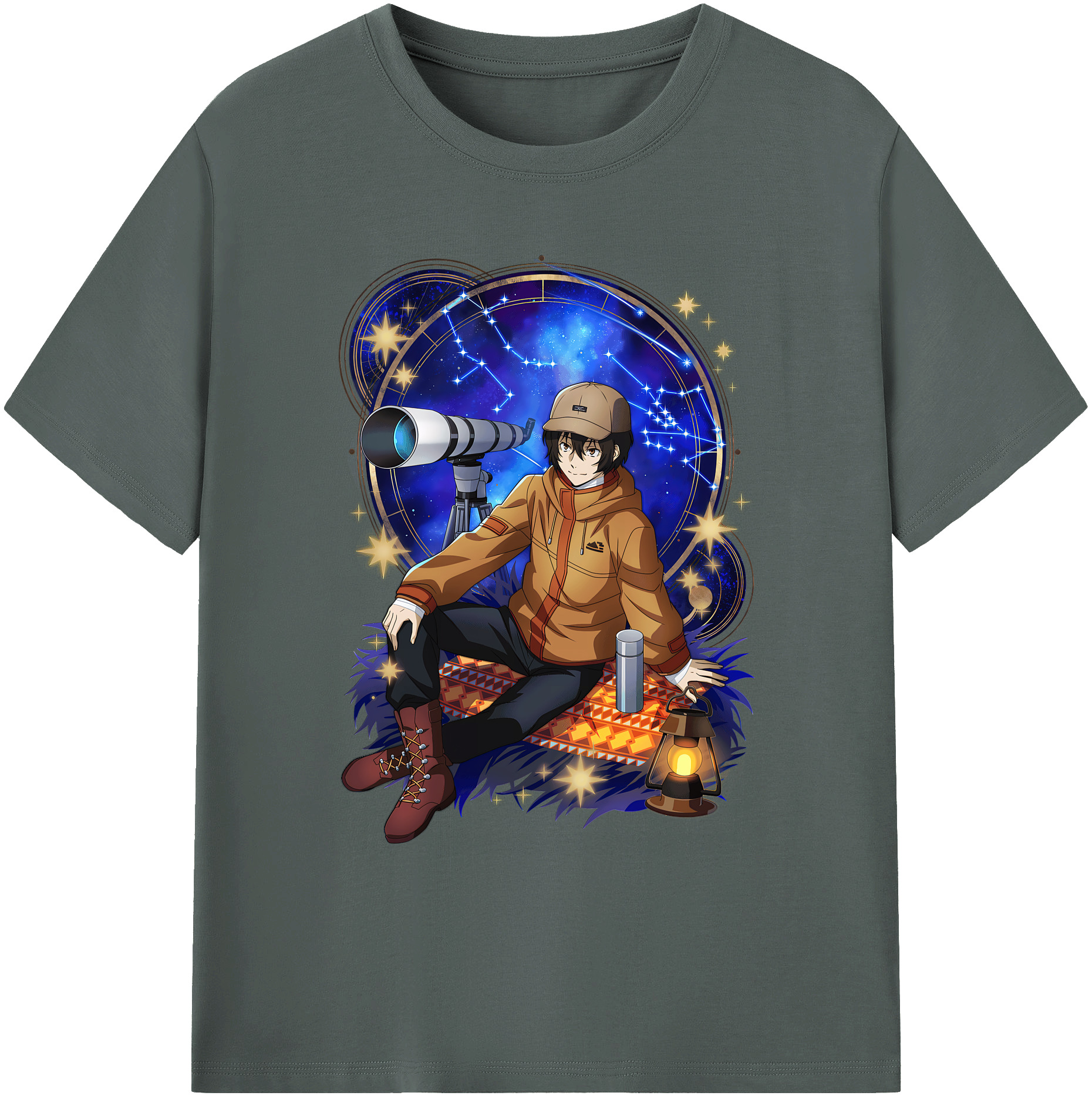 （画像用） 文豪ストレイドッグス Bungo Stray Dogs 綿100％ メンズ半袖Tシャツ｜肌触りやわらか＆通気性